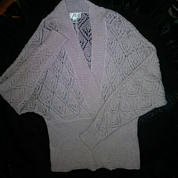 Ann Taylor Loft dusty pink batwing sweater - Picture 4 of 4